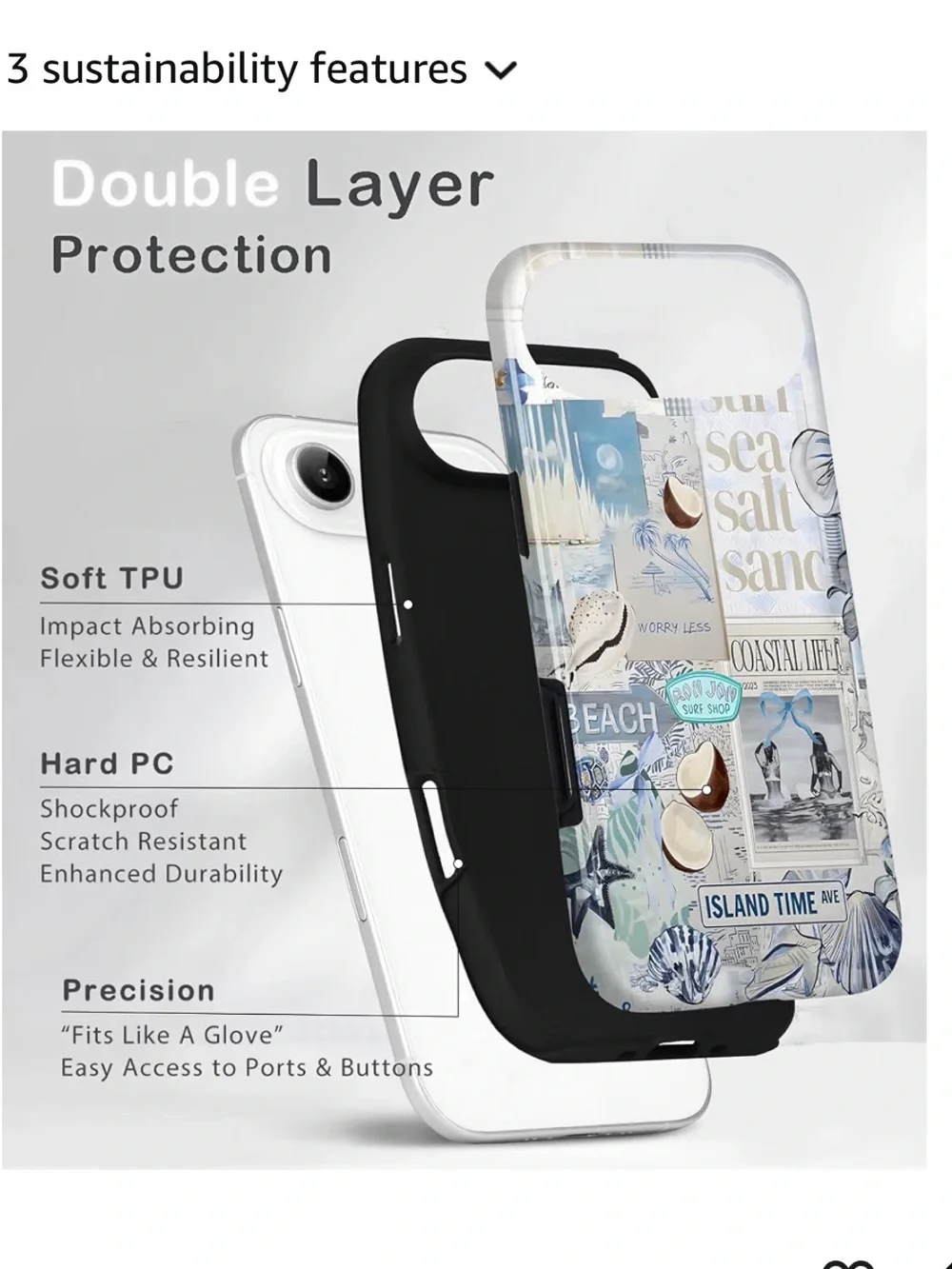 iPhone Air Summer Beach Collage Case